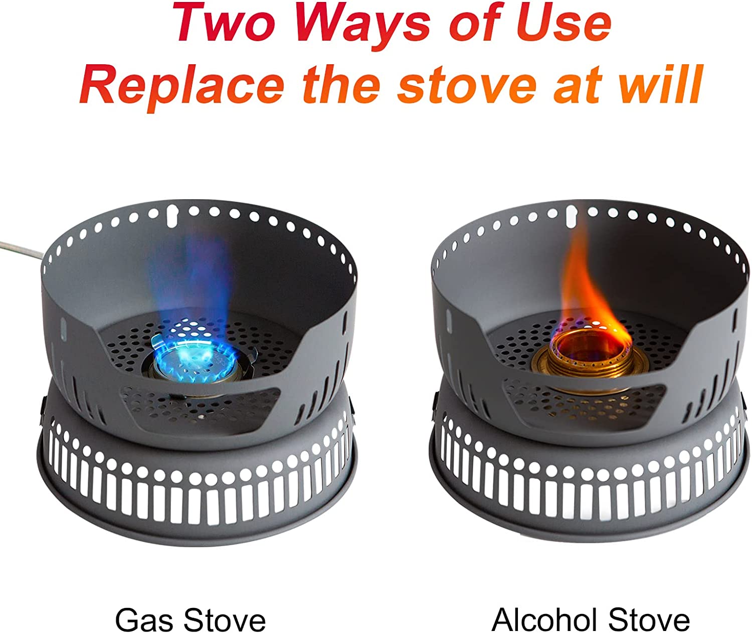 Camping Cookware Pots And Pans Set With Alcohol Stove