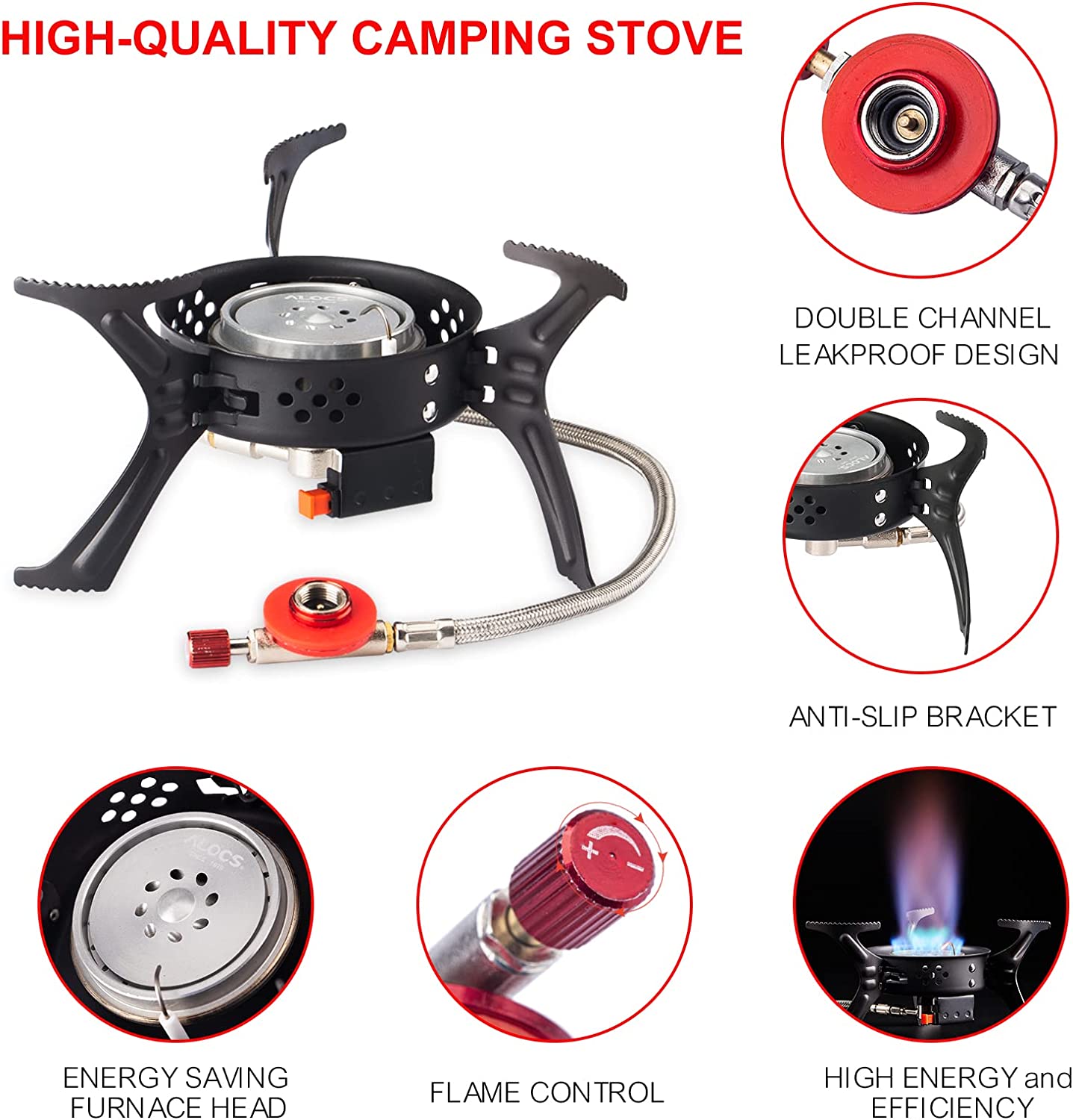 Camping Portable Wind Resistance Gas Stove