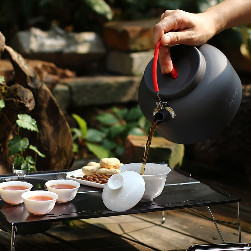 0.8L 1.4L Outdoor Water Kettle Teapot Coffee Pot