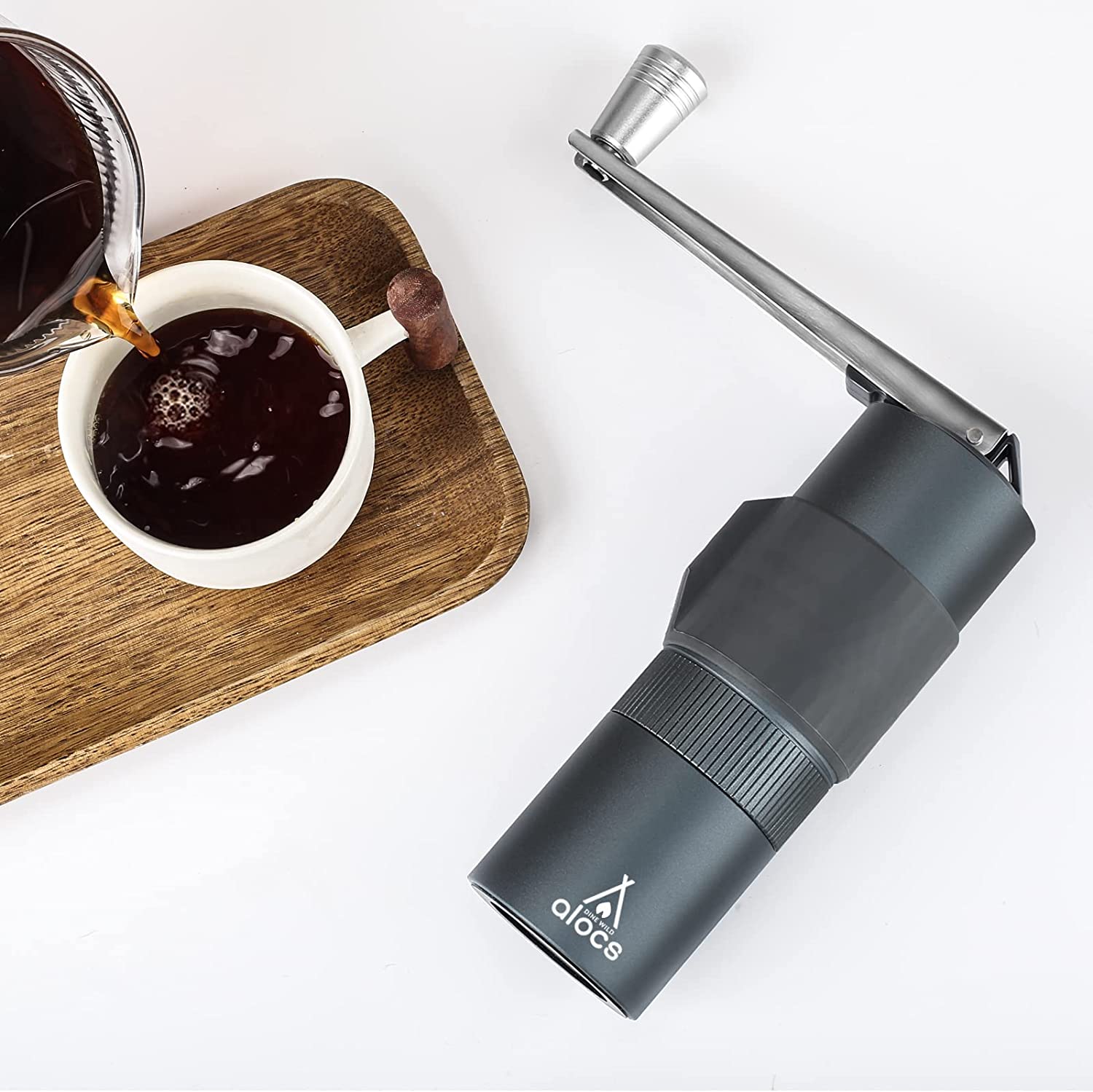 Manual Coffee Grinder with Adjustable Setting