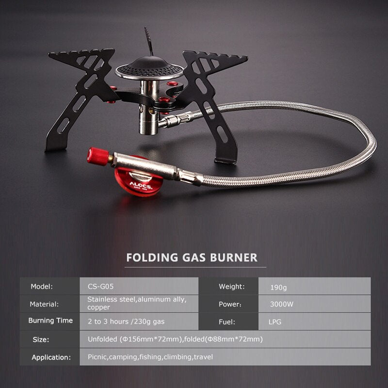 3000W Camping Cooking Gas Stove Burner