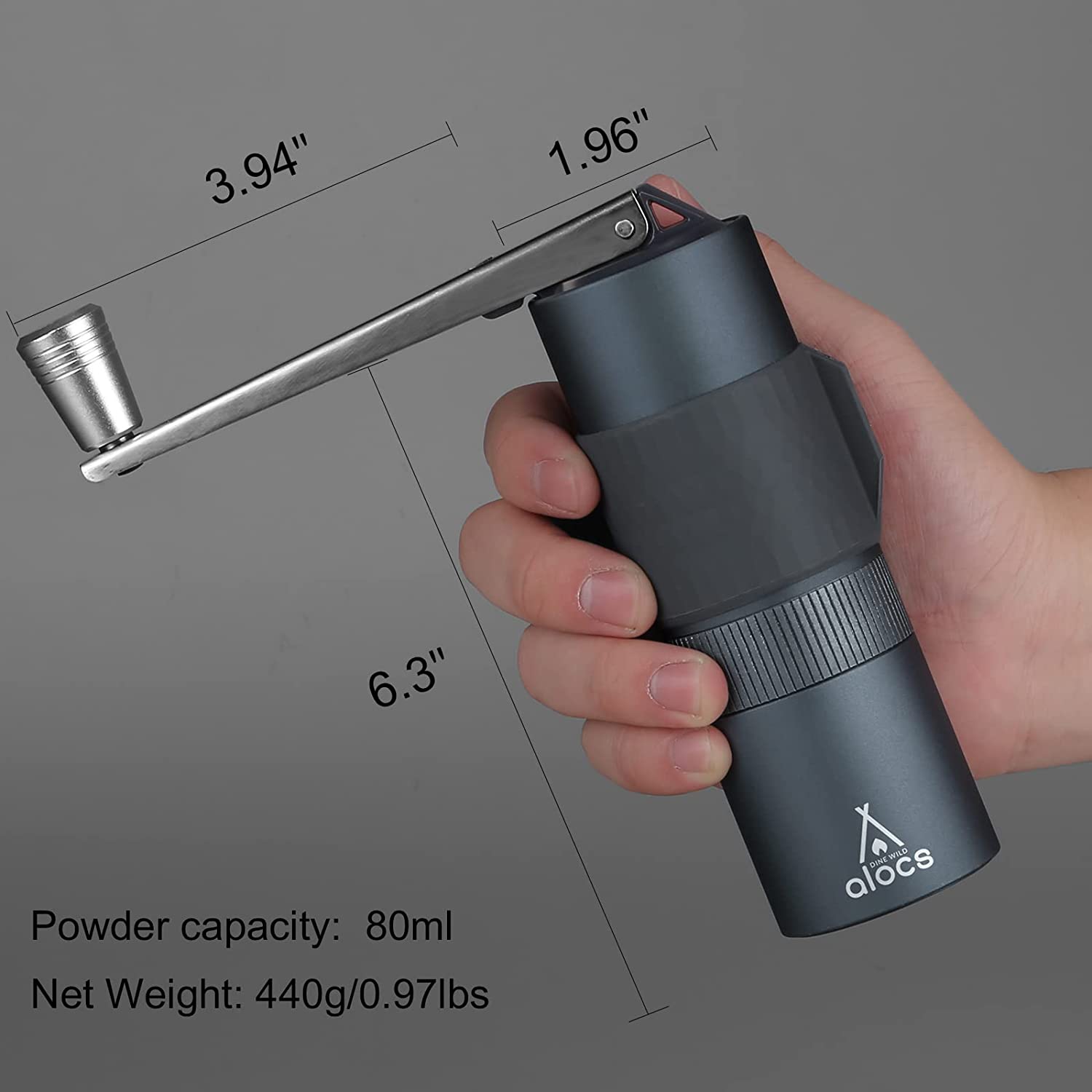 Manual Coffee Grinder with Adjustable Setting