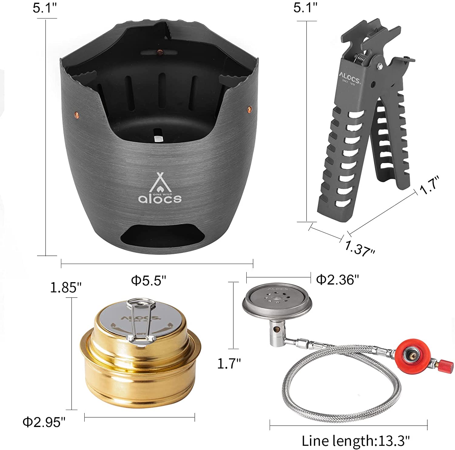 Camping Mini Lightwtweight Stove Set